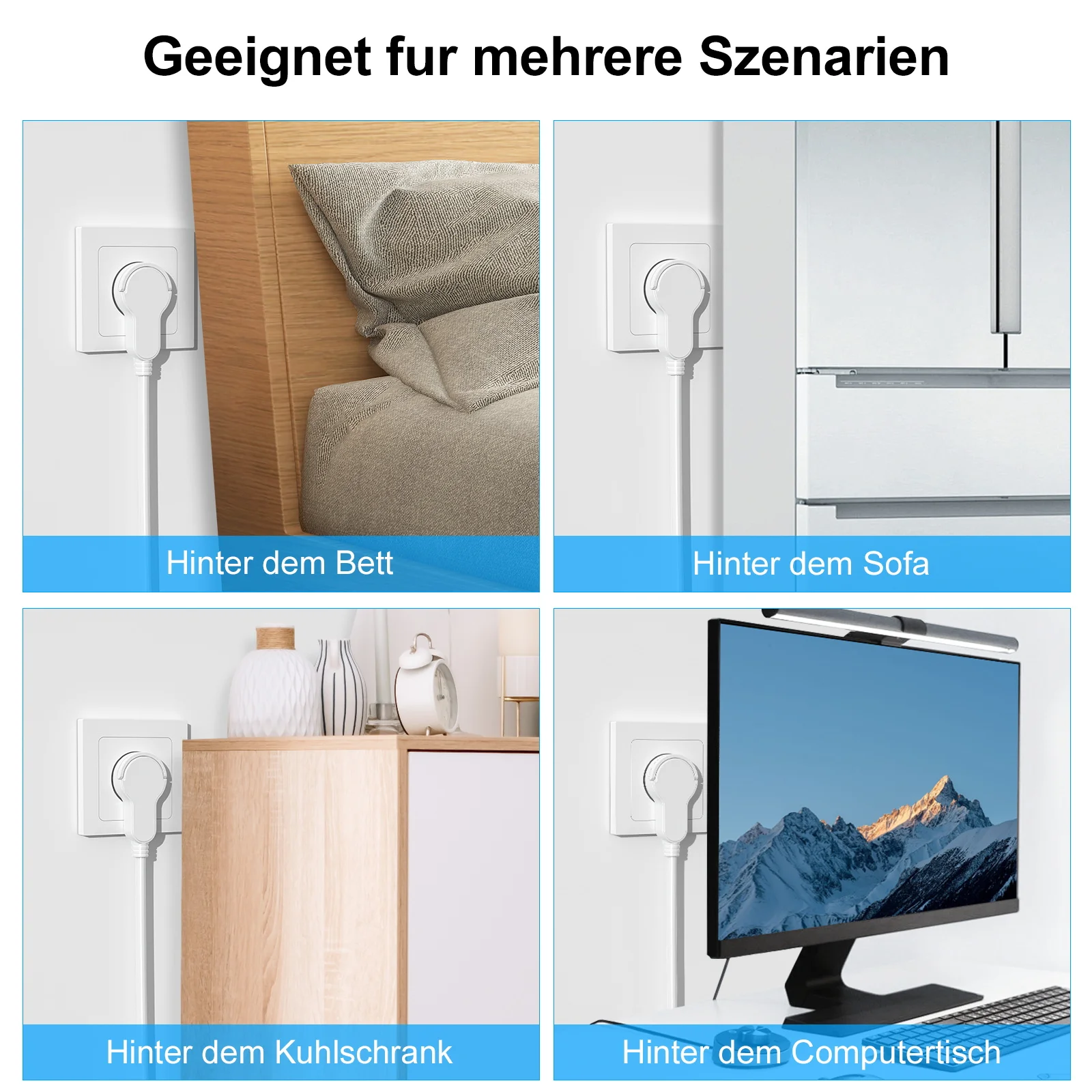 قابس زاوية Schuko مع اتصال أرضي، 250 فولت، 16 أمبير، قابس مسطح مع قبضة قابلة للطي وحماية مدببة الجهد، 3 قطع #6