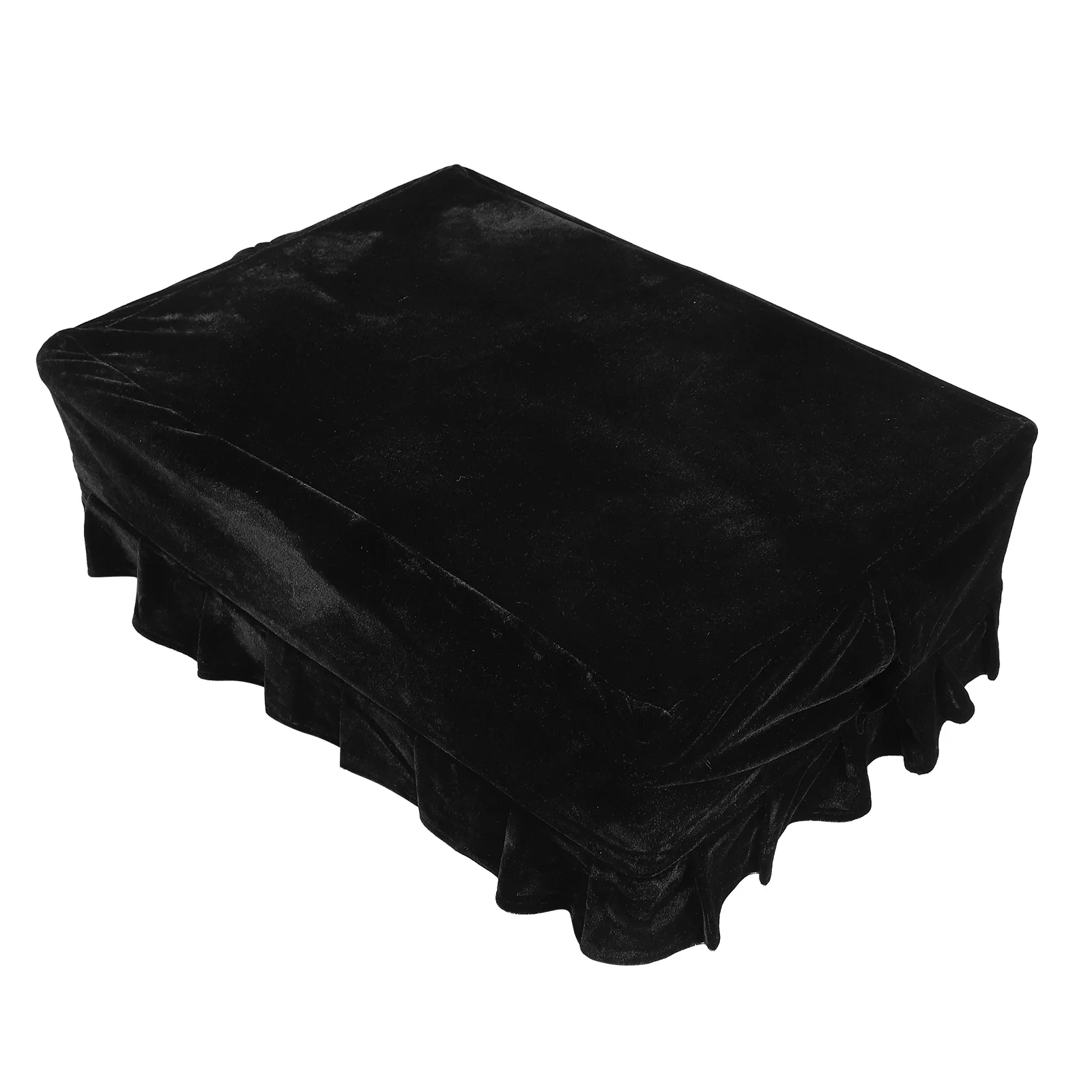 

Piano Stool Cover Desk Chair Dressing Slipcovers Instrument Dust Cloth Bench Seat Protector