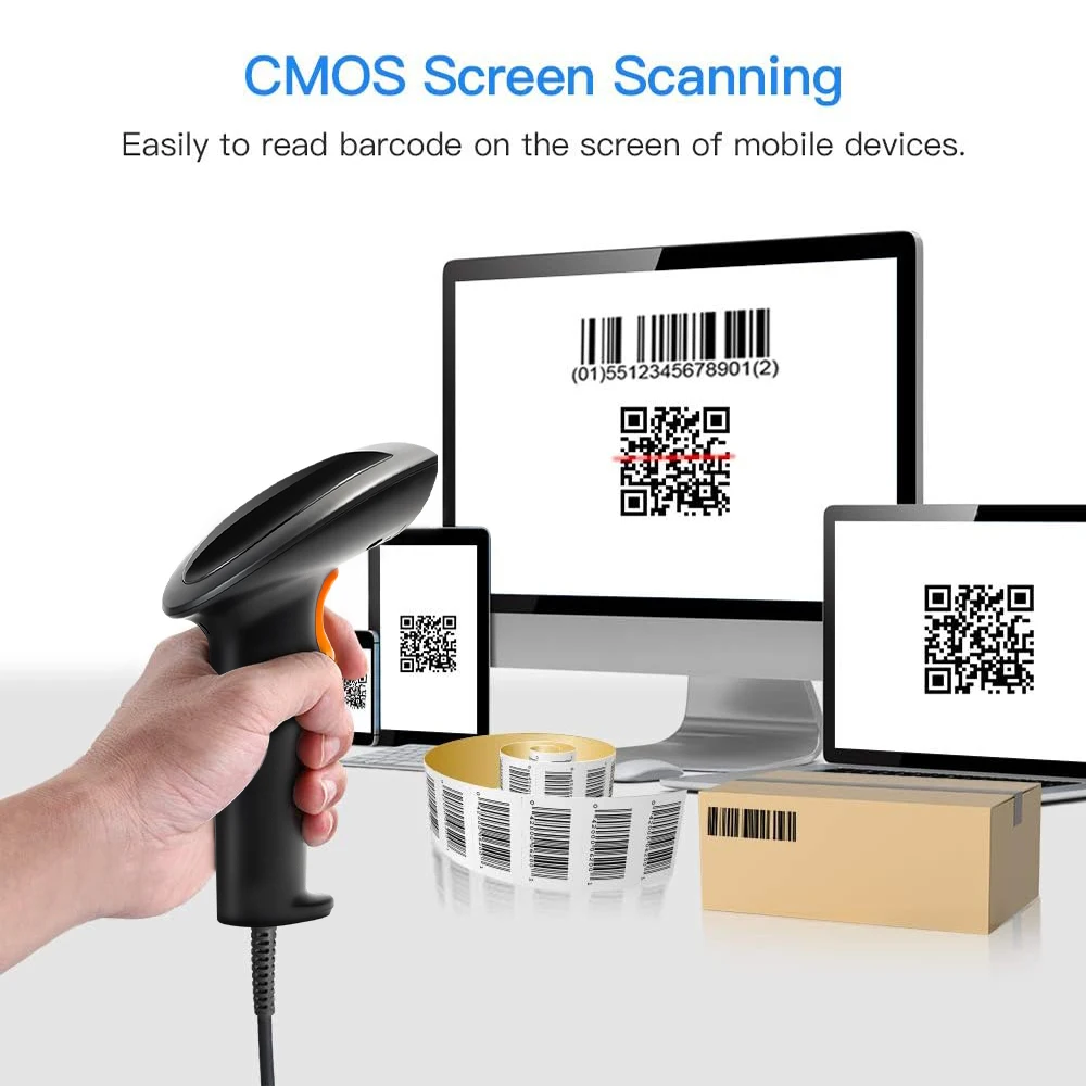 New Arrival HS-25 2D 1D Wired Bar Code QR Code Scanner Reader USB Interface