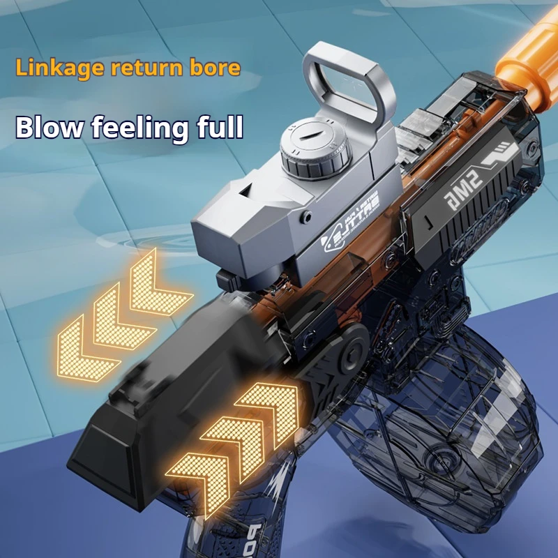 Hot Sales 2025 Ice Explosion Water Gun Fully Automatic Water Gun Toy High Speed Continuous Automatic Submachine Gun Children Toy