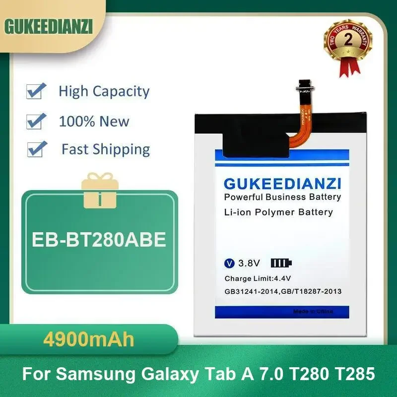 

Аккумулятор для планшета EB-BT280ABE емкостью 4900 мАч для Samsung Galaxy Tab A 7,0 T280 T285 высокой емкости