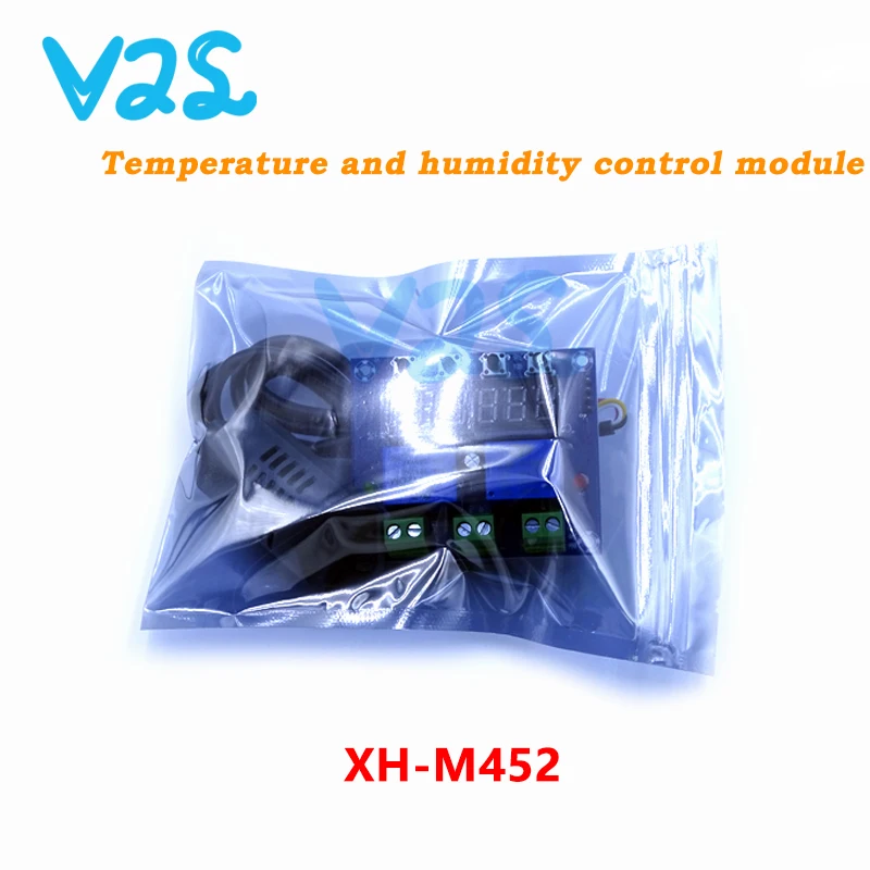 XH-M452 LED Digital Thermostat Humidity Control Sensor High Precision Dual Output DC 12V 10A Automatic Constant Temperature