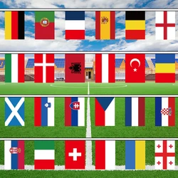 xvggdg 24/100 Countries 14x21cm National banner String Flag Countries Around The World Nations Flag For Party