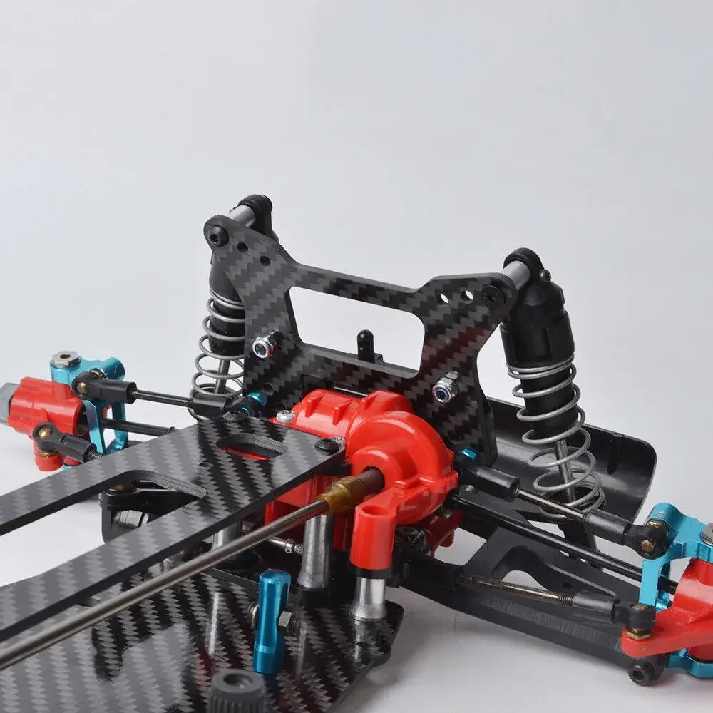 Carbon Fiber Front Rear Shock Towers for Tamiya Top Force/ Top Force EVO. Chassis Parts