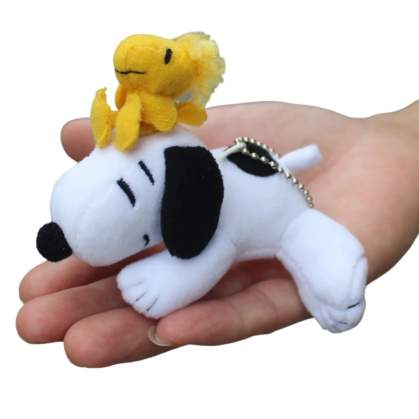 6 Piece 10cm Peanuts Snoopy Plush Soft Pendant Toys Christmas Snoopy Toys Wholesale Snoopy Toys