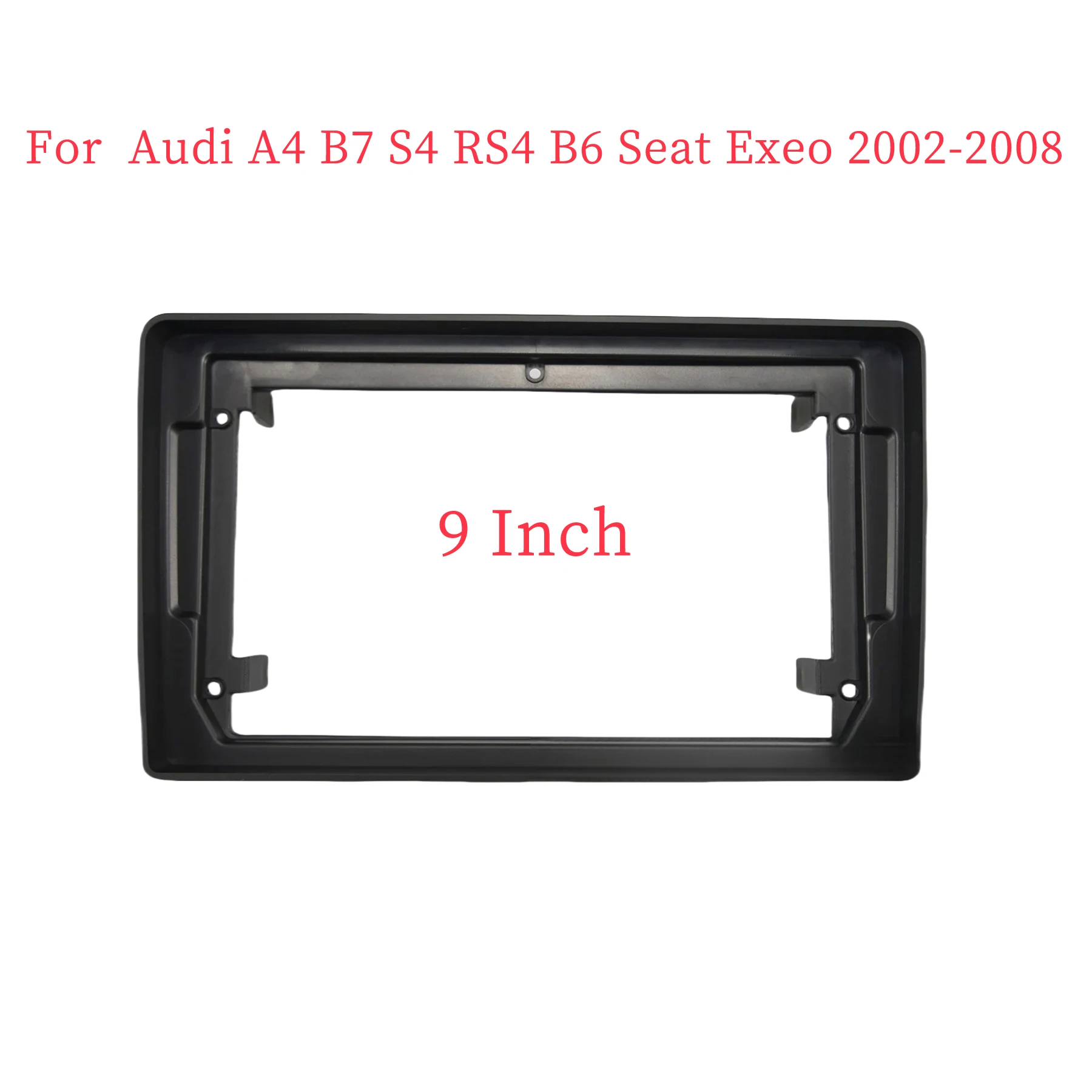 9 Inch Car Fascia Frame Adapter Android Radio Dash Fitting Panel Kit For Audi A4 B7 S4 RS4 B6 Seat Exeo 2002-2008