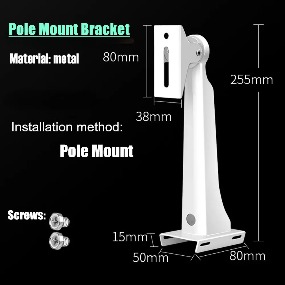 Metal Road Security Surveillance Camera Pole Mount Bracket Monitoring Hoop Support Anti-theft Security Monitor Camera Holder