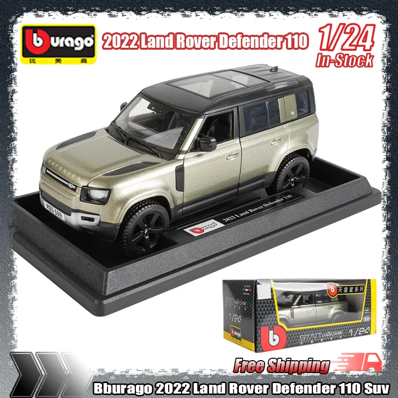 bburago-1-24-2022-land-rover-defender-110-suv-simulazione-in-lega-statica-in-miniatura-pressofusione-modello-di-auto-personalizzato-giocattolo-per-bambini-regalo