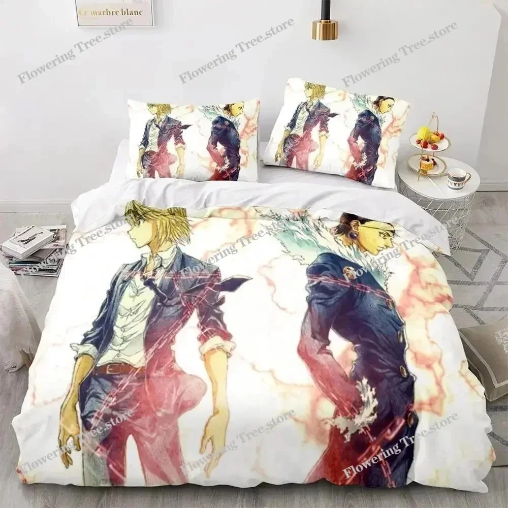 

HUNTER×HUNTER Bedding Set Single Twin Full Queen King Size Bed Set Aldult Kid Bedroom Duvetcover Sets Bed Furniture Set Bedroom