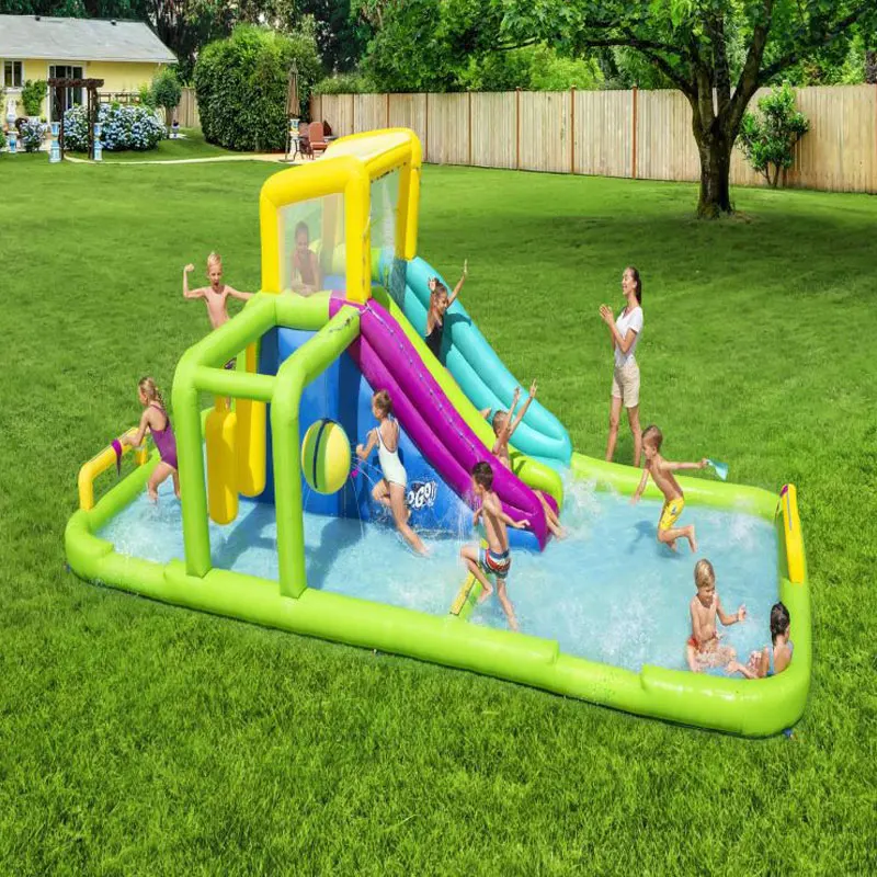 Children's bouncy castle outdoor mobile water park slide children's paddling pool facilities