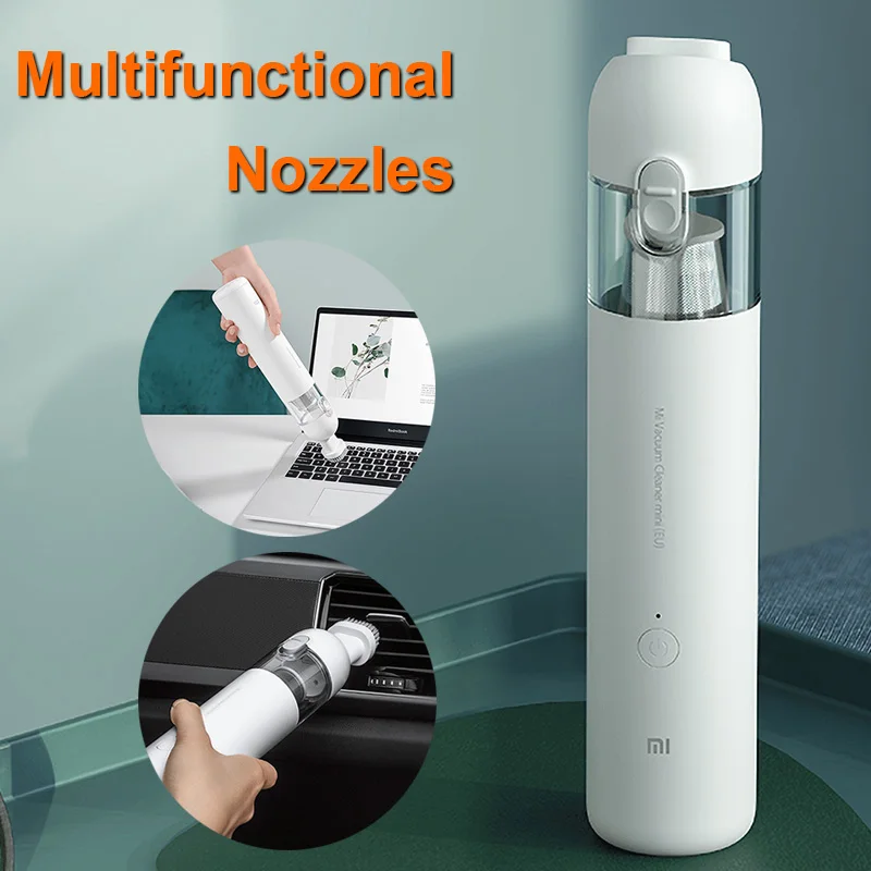 Xiaomi Handheld Vacuum Cleaner Portable 13000Pa 2 Gear Cordless Multifunctional Nozzle Dual Filtering Home Car Dust Catcher