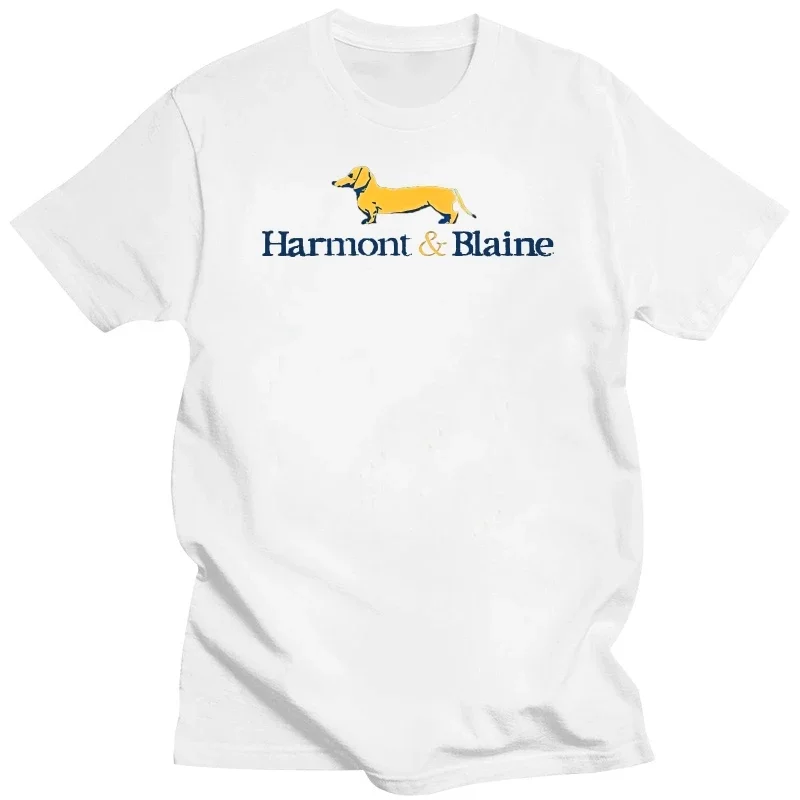 Camisetas de algodón a la moda para hombre, pantalón corto informal con Logo de Harmont Blaine, Tops de manga negra, ropa personalizada vintage de verano 2024