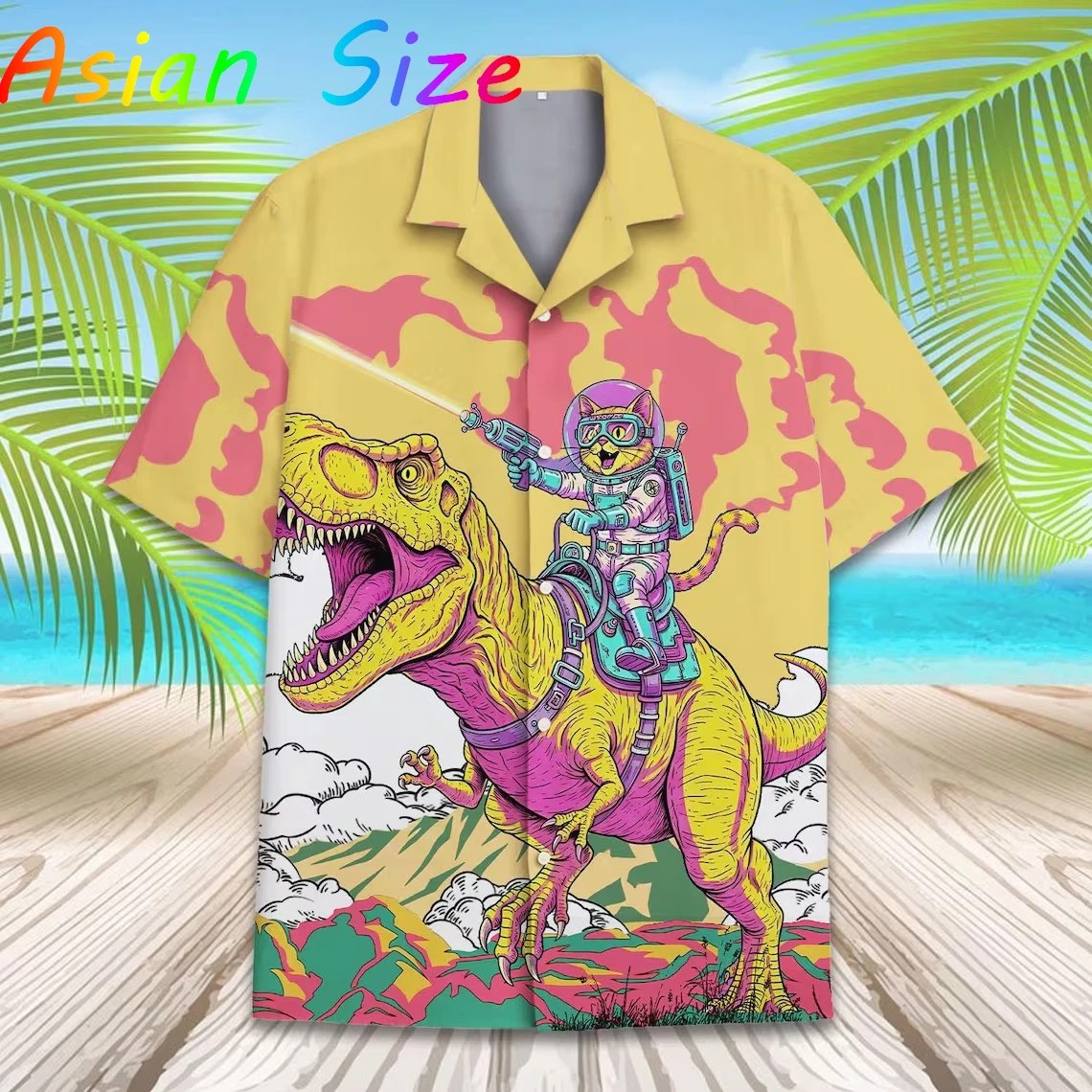 

Hawaiian Men's Animal Cats Shirt Western Cowboy Cat 3D Print 2026 Funny Vintage Unisex Blouses Lapel Short Sleeves Hawaii Shirts