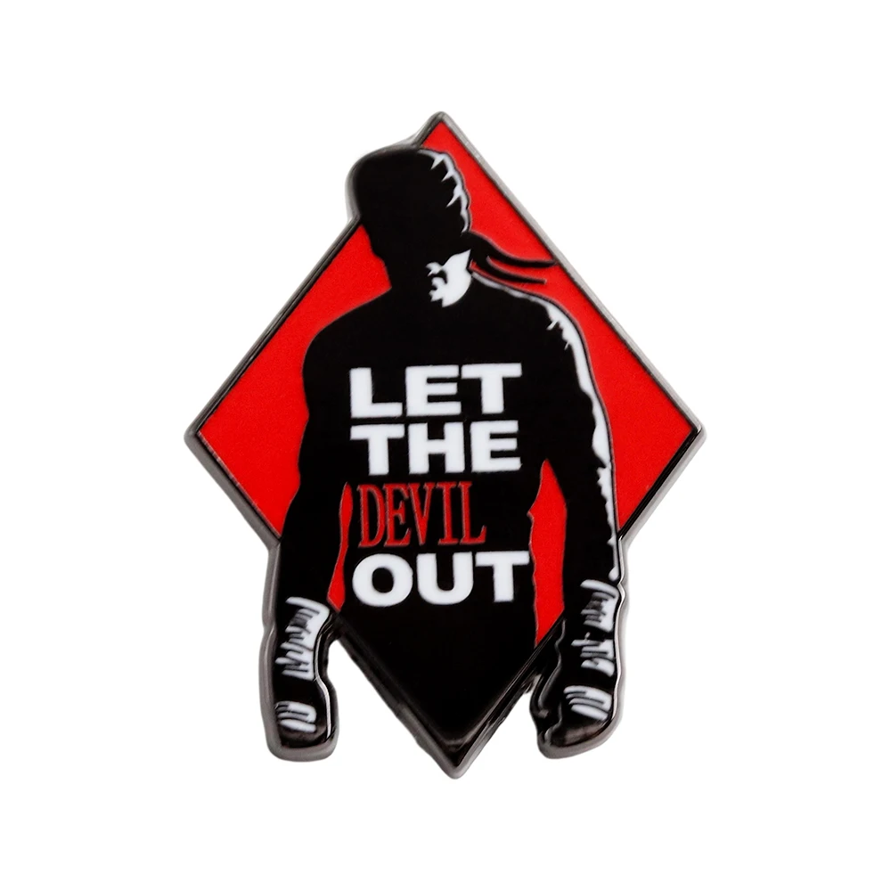 Let The Devil Out Badge Night Hero Matt Murdock Enamel Pin Adventure Crime Movie Brooch Fans Collect Gift