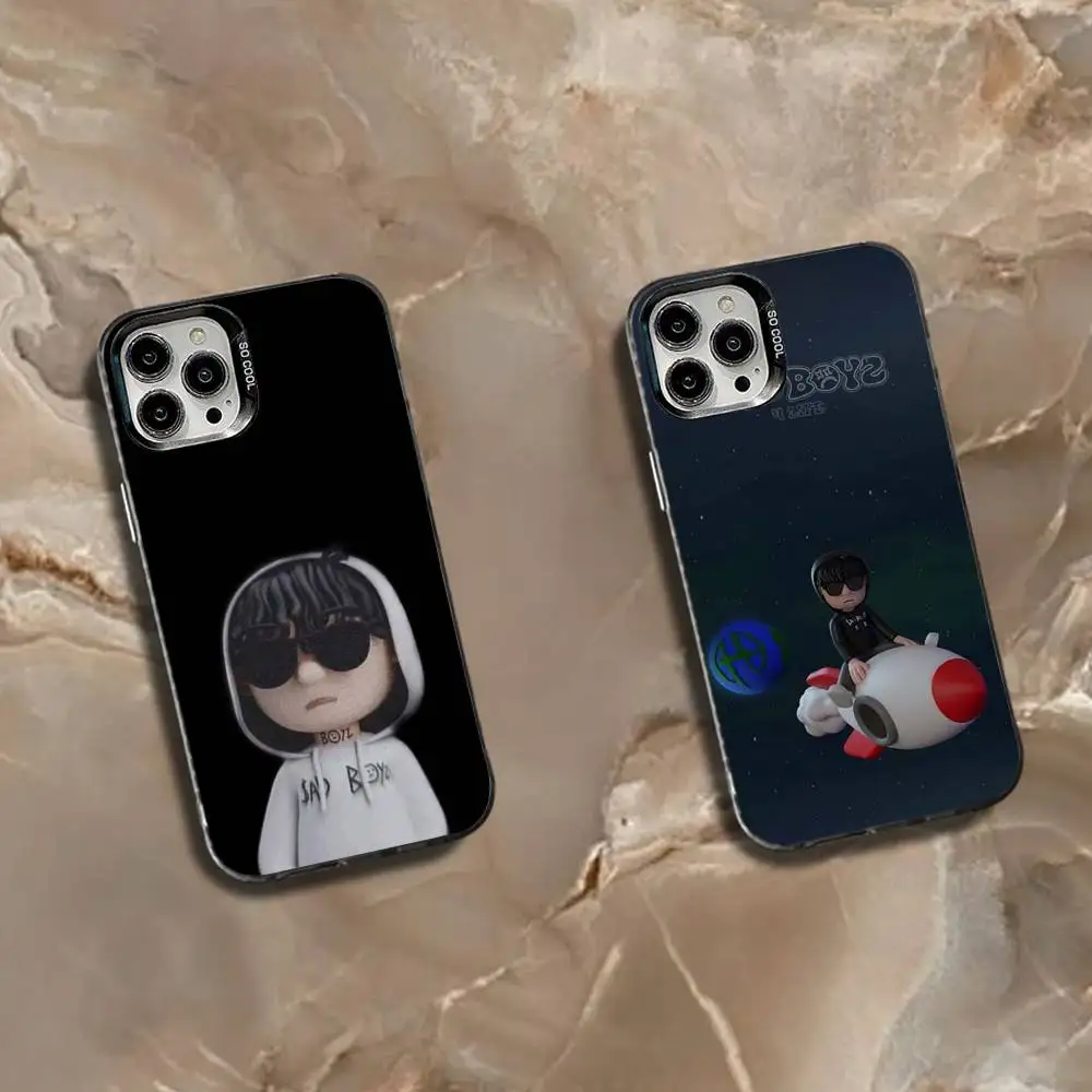 

J-Junior H Sad Boyz Phone Case For iPhone 16,15,14,13,12,11,Mini,Pro,SE,MAX White Matte Shockproof Cover