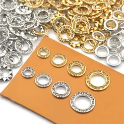 KALASO Brass Crystal Grommet Rhinestone Eyelet Fit Leather Craft Shoes Belt Cap Handmade Diy Supplies 12mm/15mm/17mm/22mm