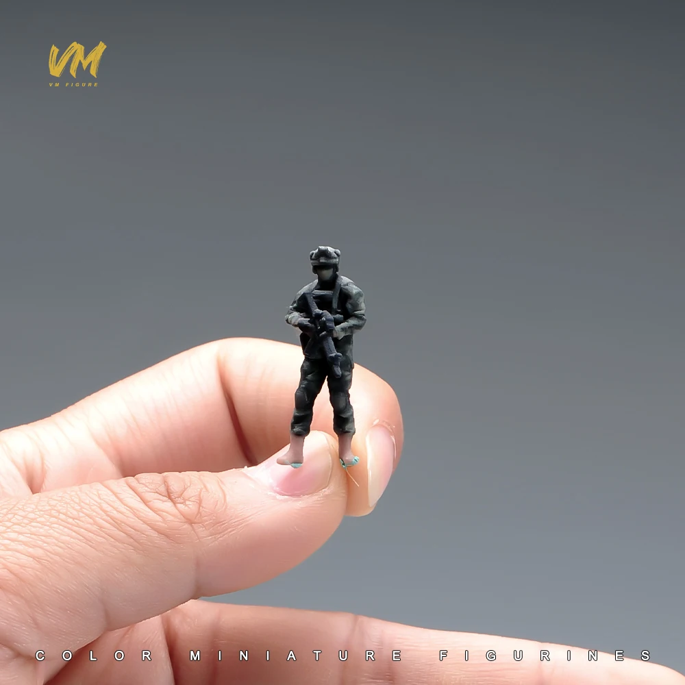 Miniature Figure 1/64 1/43 1/24 1/18 Assault Team Special Operations Forces Soldiers Male 3D Doll Diorama Model Scene Props