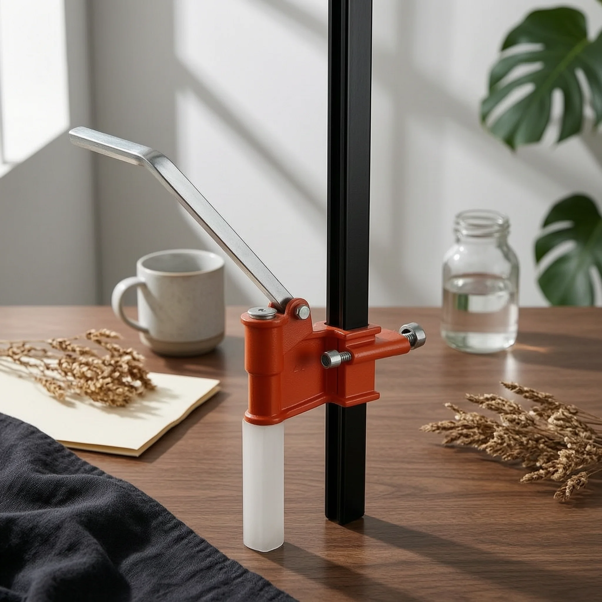 Height Adjustable Tabletop Sealing Machine Manual Lever Press Reliable Perfume Bottle Insert Sealer for DIY