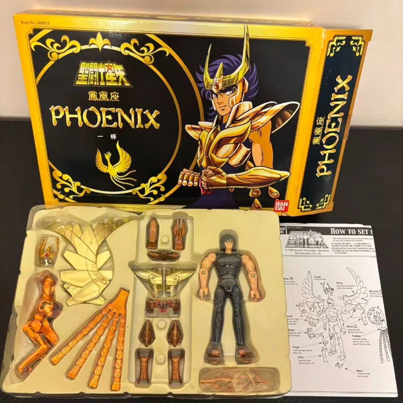 bandai-saint-seiya-figurine-articulee-vintage-phoenix-seat-ikki-modele-a-assembler-collection-d'ornements-en-stock-photos-reelles-du-produit