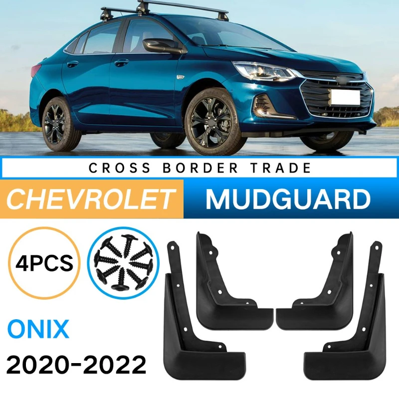 Mud Flaps For Chevrolet Onix 2020-2022 Splash Guards Fender MudFlaps Front Rear Mudguards Car Accessories