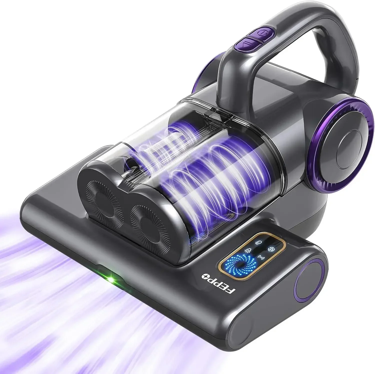 

Mattress Vacuum Cleaner, 16Kpa Bed Vacuum Cleaner with 253.7nm UV-C Light, 140°F Heat, HEPA Filter & Ultrasonic, Versatile