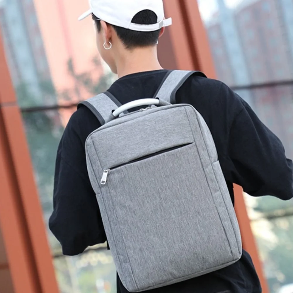 

Large Capacity Computer Rucksack Oxford Cloth with USB Charging Port Business Travel Backpack Leisure Premium Sense Tablet Bag