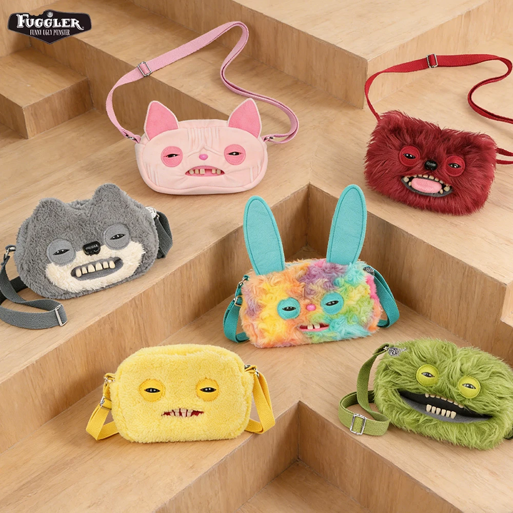 

Fugglers Ugly Teeth Monster Plush Crossbody Small Bag Cute Fuggs Shoulder Wallet Storage Bag Single Strap for Phone Pouch Camera