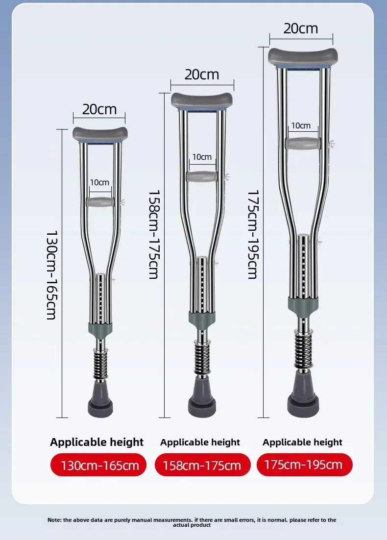 

crutches young people fractured elderly rehabilitation walking aids armpit crutches