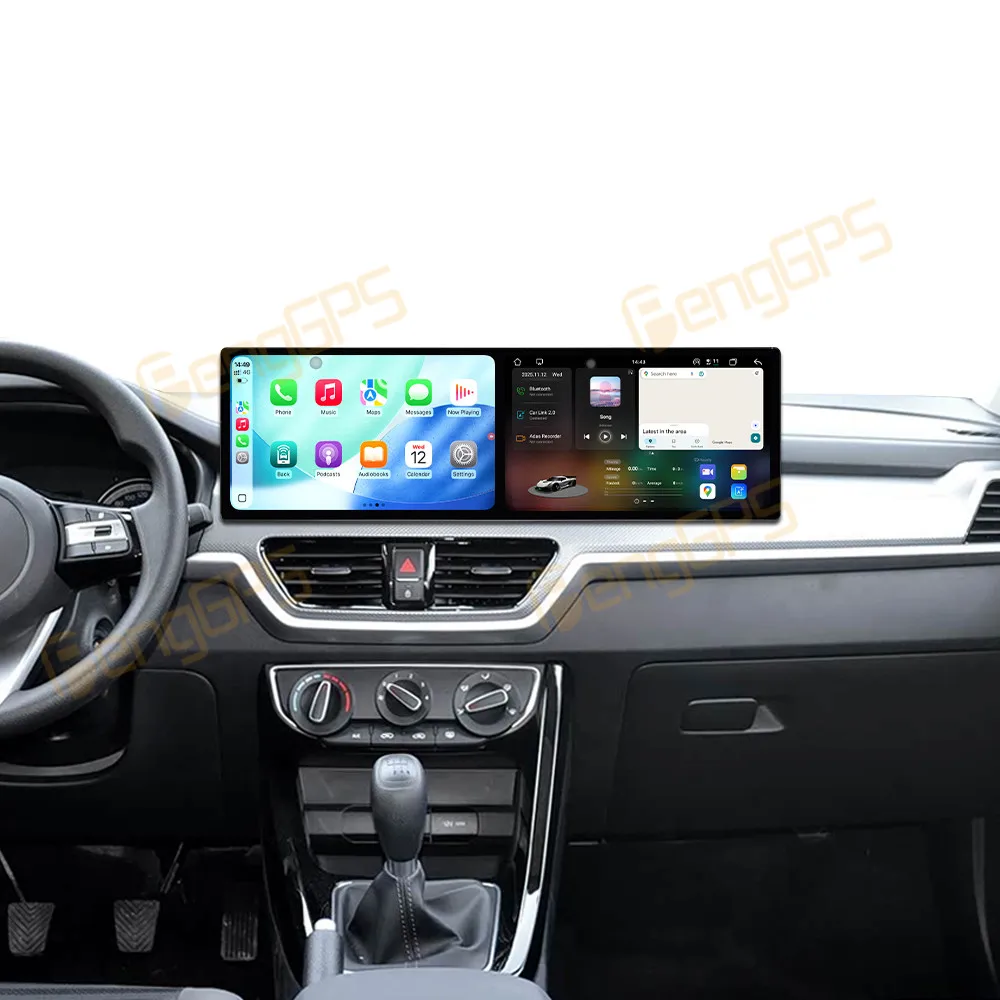 Dual 10.1 Inch Screen Car Radio For Kia Sportage 2018-2019 Android 15 Multimedia Player GPS Navigation Auto DSP Stereo Carplay view 2