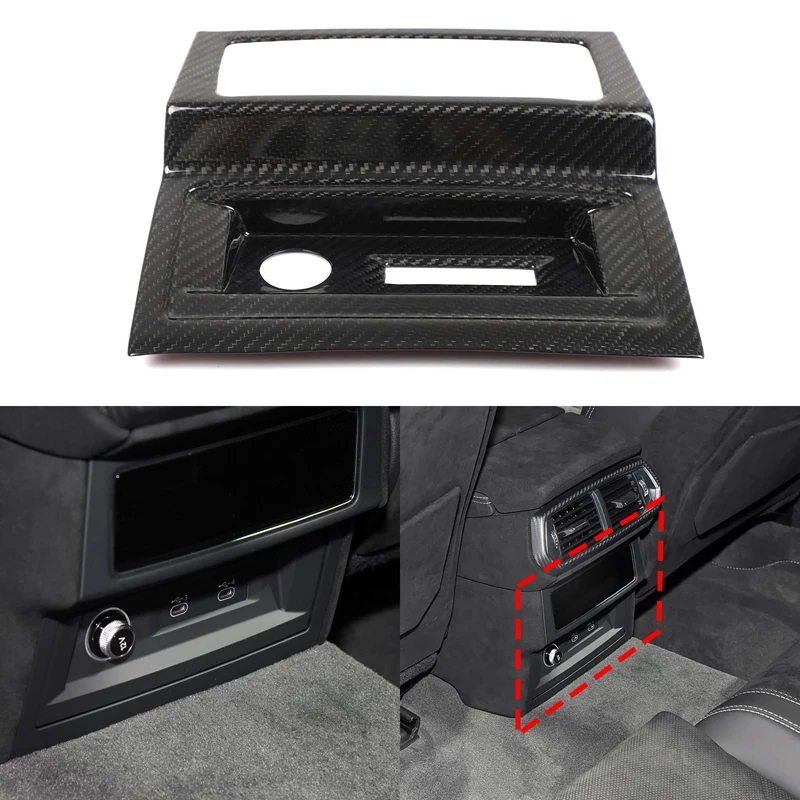 

Для Lamborghini URUS 2018-2021 автомобильный задний кондиционер, вентиляционное отверстие, декоративная рамка, детали для модификации автомобиля из углеродного волокна