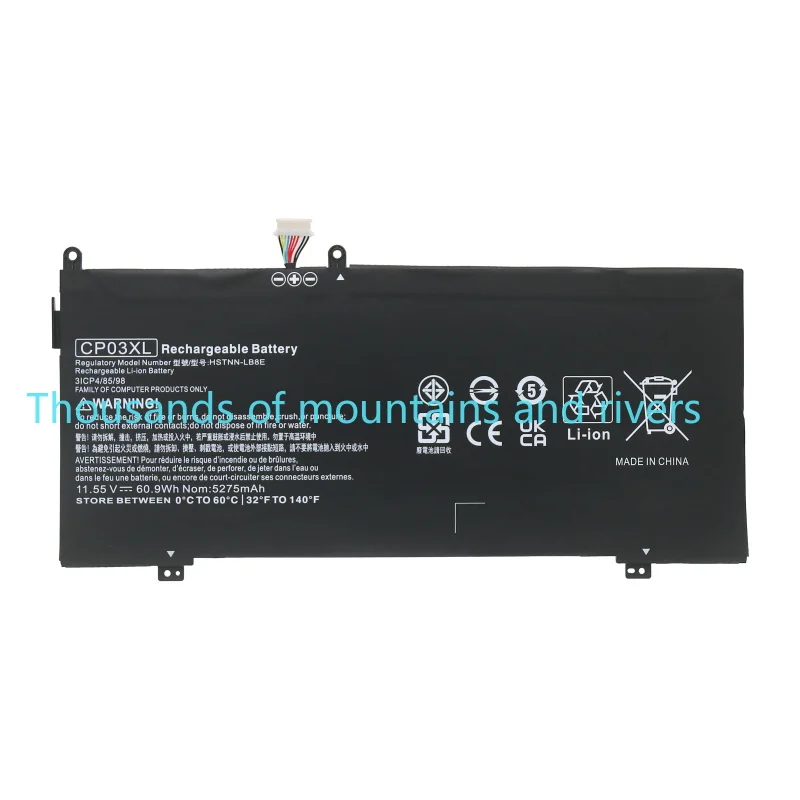 

Аккумулятор KingSener CP03XL для HP Spectre x360 13-ae049ng 13-ae040ng 13-ae052nr 929066-421 929072-855 HSTNN-LB8E 11,55 В 5275 мАч