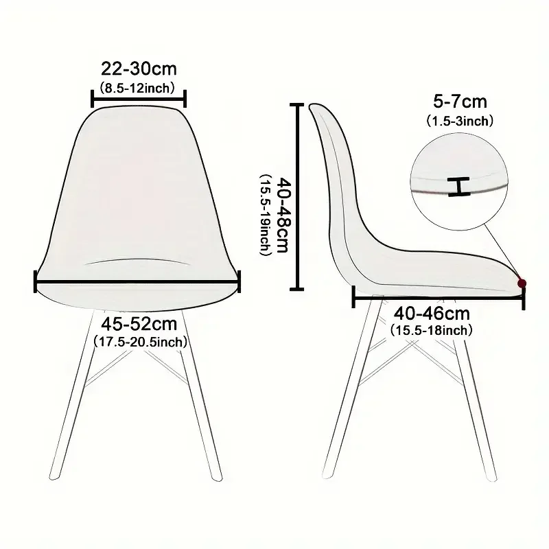 1/2/4pcs Stretch Shell Chair Cover Curved Back Chair Covers Solid Color Polar Fleece Seat Slipcover for Home Dining Room Banquet