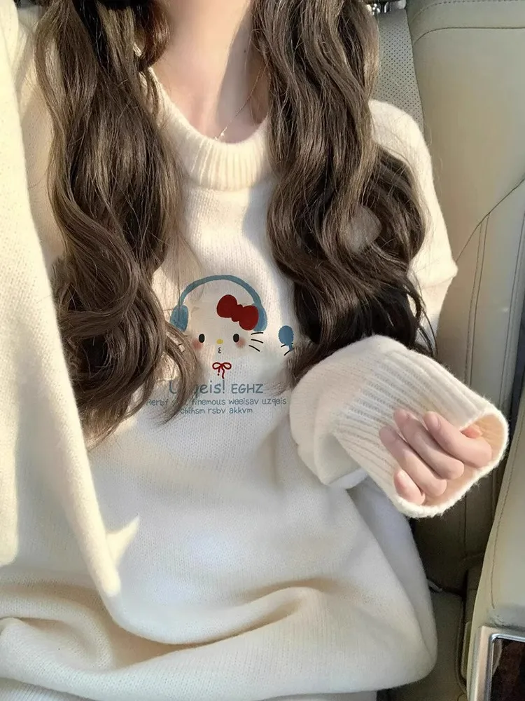 سترة نسائية محبوكة ناعمة ومريحة Jaet فضفاضة تناسب عتيقة كسول ملابس خارجية شتوية للتنقل مجموعة Faion للخريف والشتاء #2