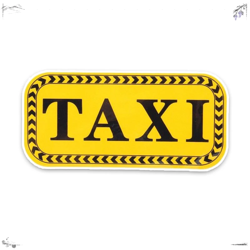 

TAXI Cartoon Car Sticker Auto Window Bumper Decoration Accessories Motorcycle Decal Accessories PVC15x7cm