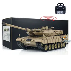 Tongde Panzer 1/16 RC czołg na podczerwień niemiecki Leopard2A7 elektryczne RTR wojskowe czołgi zabawki dla chłopców TH23299