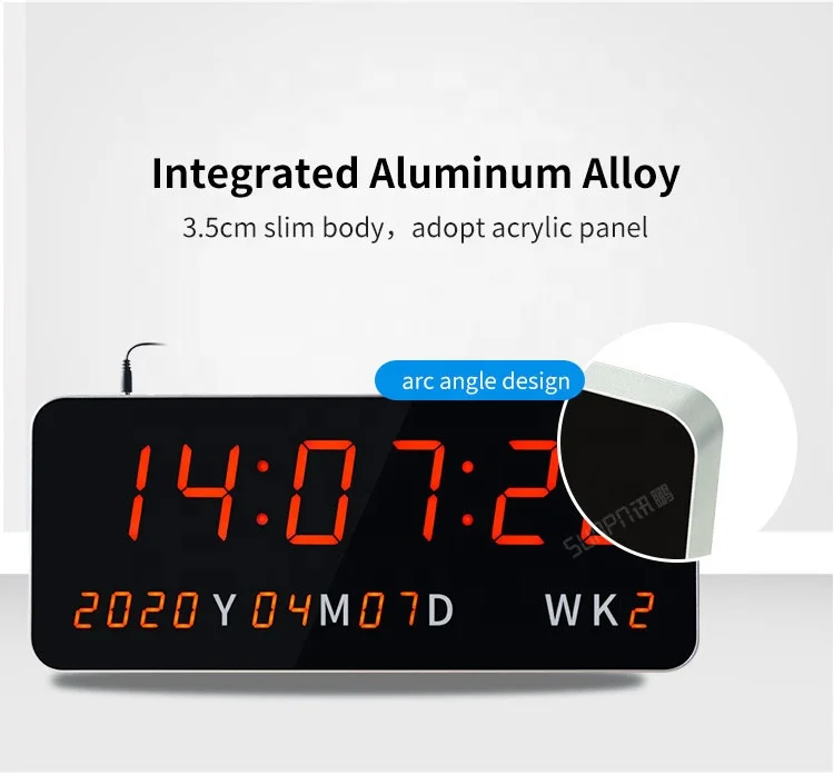 Hot Sale Digital POE NTP Led Clock Synchronous Clock for School Hospital Office Using