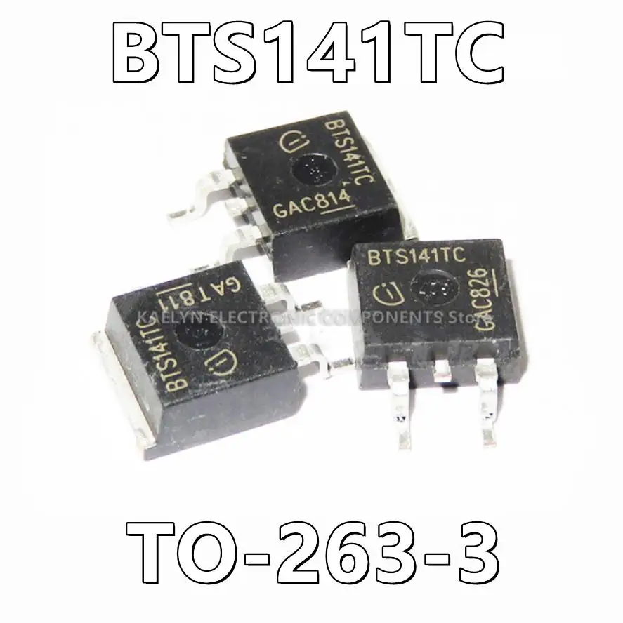 10Pcs/lot BTS141TC BTS141 Power Switch/Driver 1:1 N-Channel 12A PG-TO-263-3