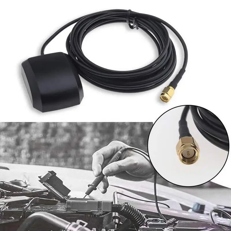 GPS Antenna Module Car DVD Navigation Antenna GPS Satellite Positioning Antenna SMA GPS Universal Mouse Shell Active Amplifier