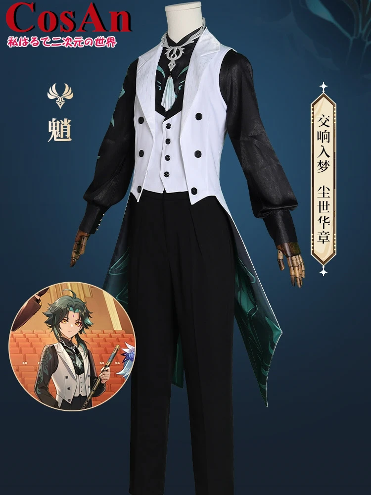 

CosAn Hot Game Genshin Impact Xiao Cosplay Costume Concert Unisex Suits Activity Party Role Play Clothing