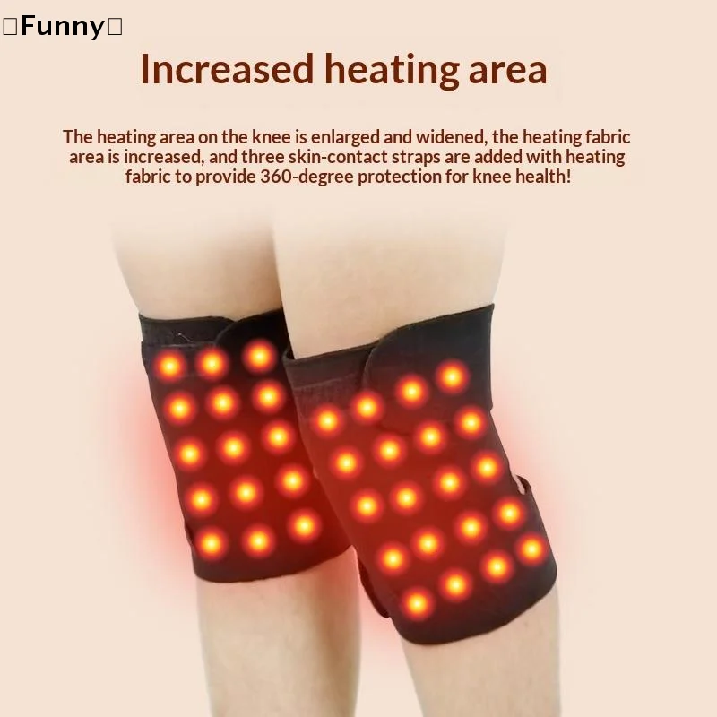 〔Funny〕 Tourmaline Self Heating Knee Pads Magnetic Therapy Knee Pad Arthritis Brace Support Warm Protector Knee Protector Pads