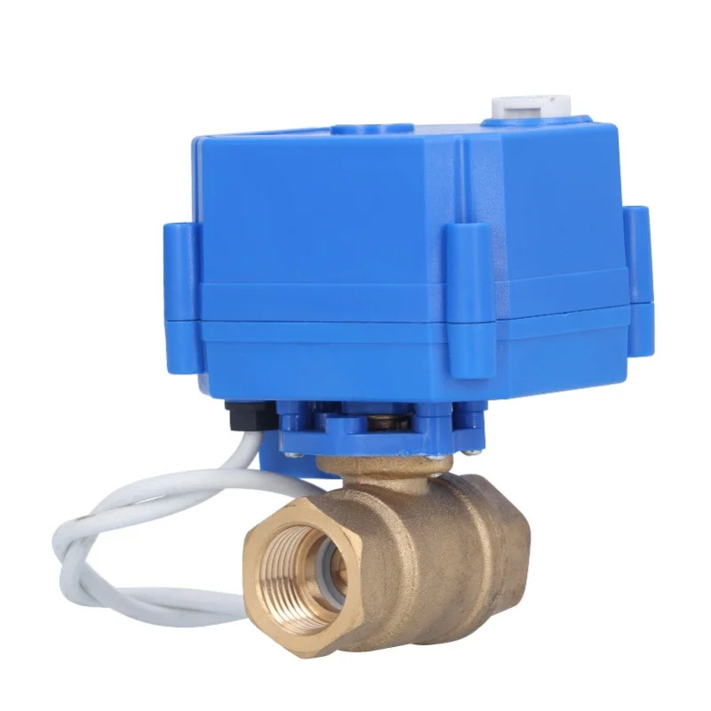 Electric Ball Valve BSP Brass Motorized Mini DN15 1/2in DC12V 3 Wire Setup Accessory