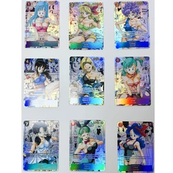 9pcs/set Dragon Ball Bulma  Android 18 Z GT Super Saiyan Heroes Battle Card Ultra Instinct Game Collection Cards