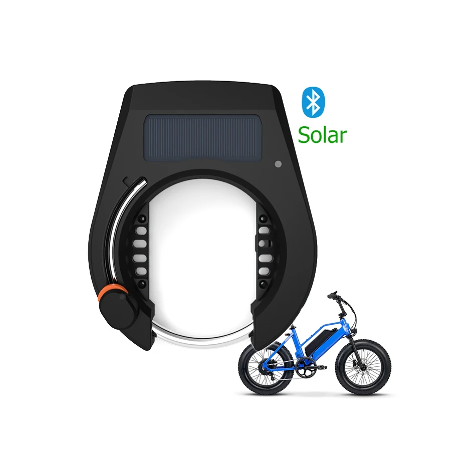 

1pcs Bike Smart Lock Bicycle Alarm Lock With APP QR code unlock horseshoe wheel lock