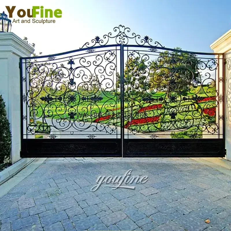 Wmwmnu for Fancy New Fashion Big Wrought Iron Gate Design