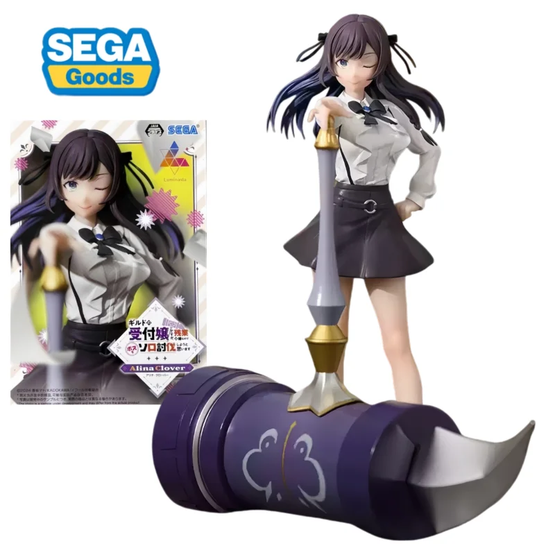 

In Stock Original SEGA Luminasta Alina Clover Anime Figure Model Collection Desktop Ornaments Birthday Present Toy Gift for Kid