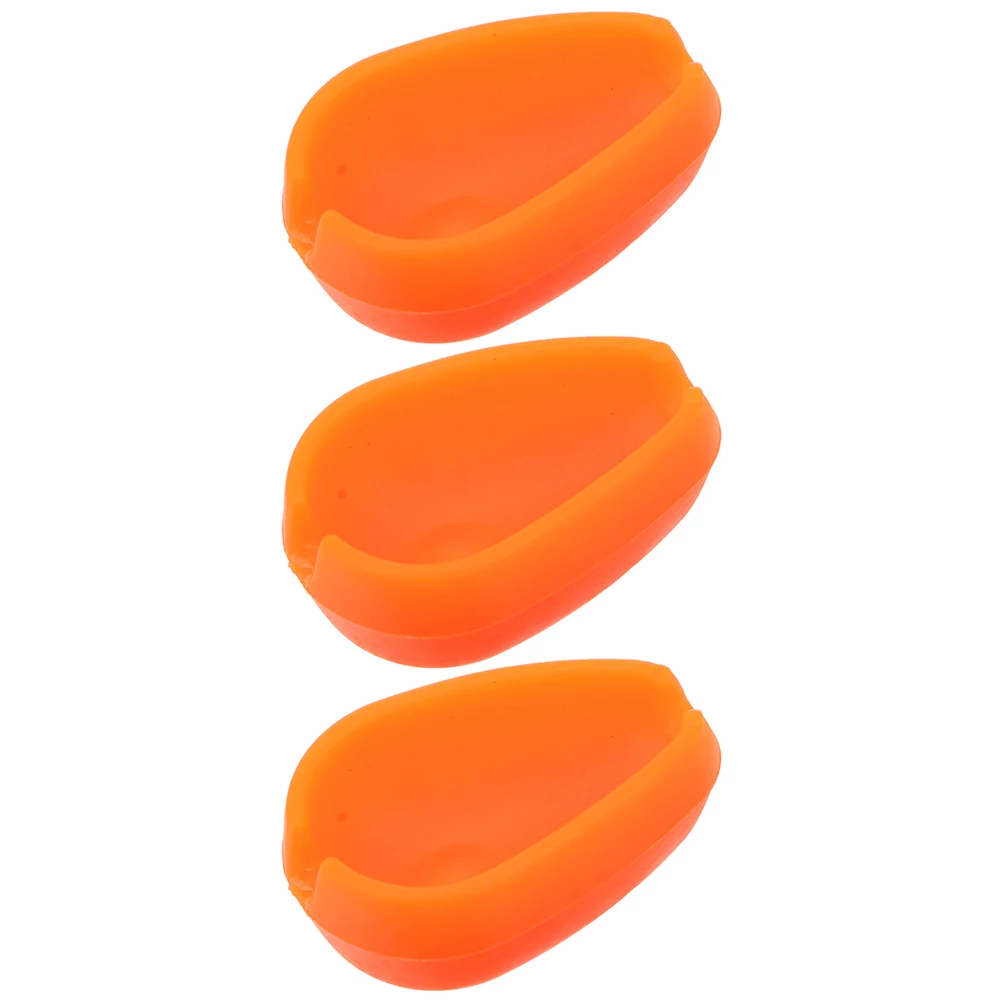 

3 Fishing Bait Cage Molds Silicone Feeder Orange Outdoor Supplies Carp Loading Easy Clean Durable Mold Set Fish Equipment