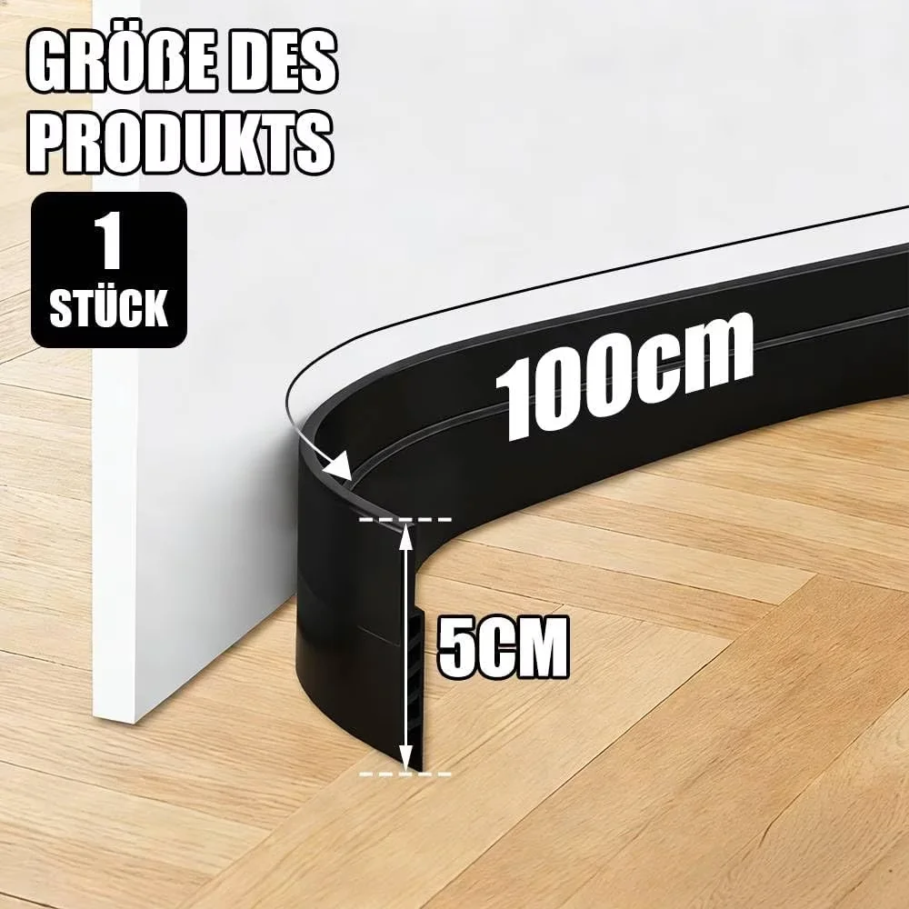 1PC 1m/39.37inch Door Draft Stopper, Self-Adhesive Door Seal, Ventilation Baffle, Door Gap and Bottom Sealing Strip, Soundproof