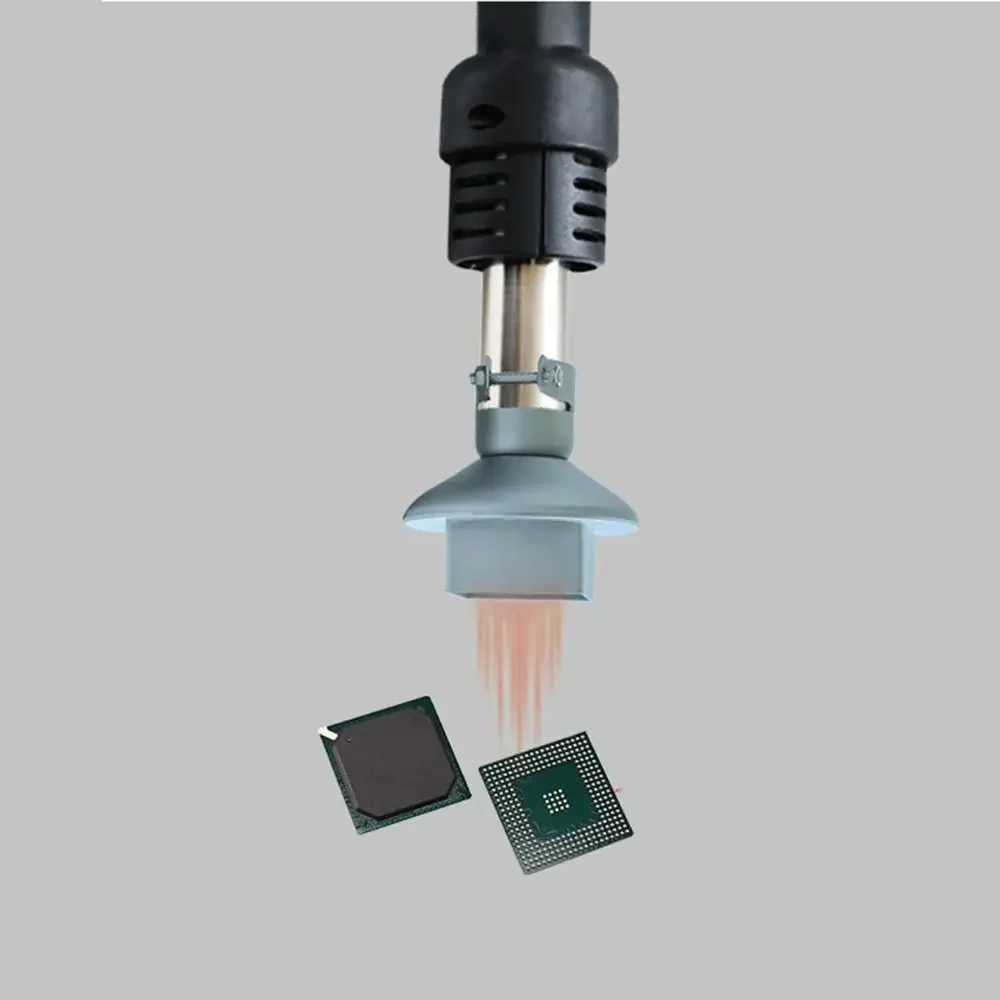 22 مللي متر العالمي لحام إصلاح منفاخ مجفف الشعر الهواء الساخن رأس الشعلة 850 852 قطر 22 مللي متر إعادة العمل محطة لحام فوهة