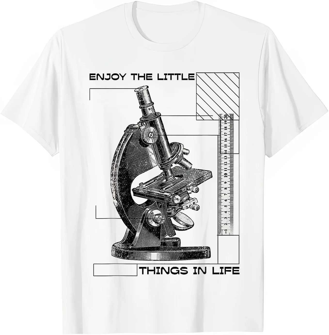 Enjoy The Little Things In Life Microscope Microbiology T-Shirt