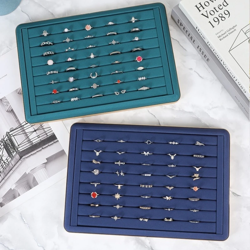 

1 шт. Штабелируемый лоток для демонстрации украшений, темно-зеленый, с несколькими отделениями, органайзер для хранения ожерелий, браслетов, колец, со съемными разделителями
